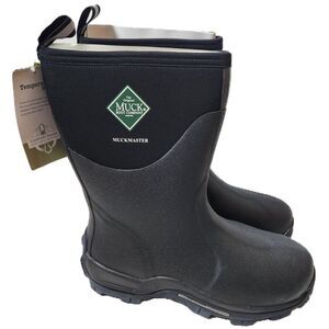 Muck Boot Muckmaster Fleece-Lined Waterproof Work Boot – Men’s Size 12, Black